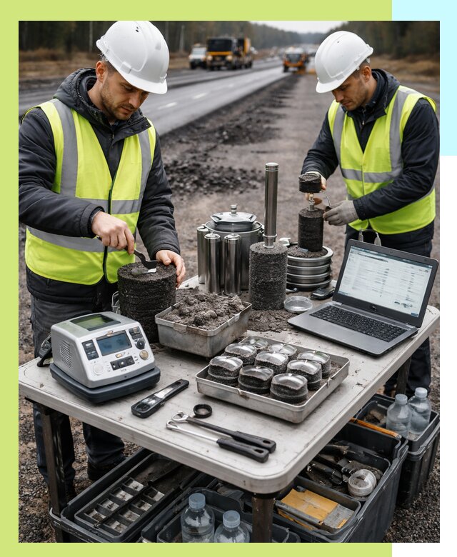 Сертификация асфальта: испытания и подтверждение в Воронеже