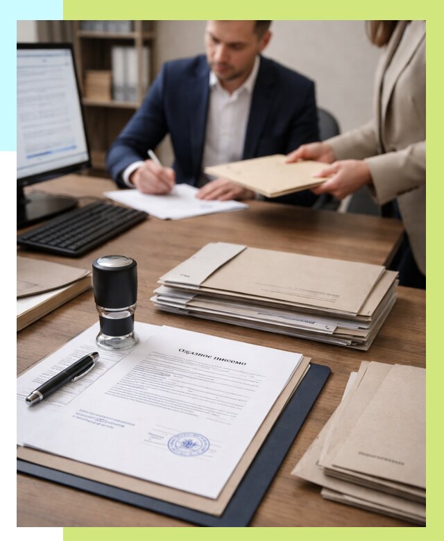 Отказное письмо для таможни в Воронеже от 3222 р, Алешин-Врн