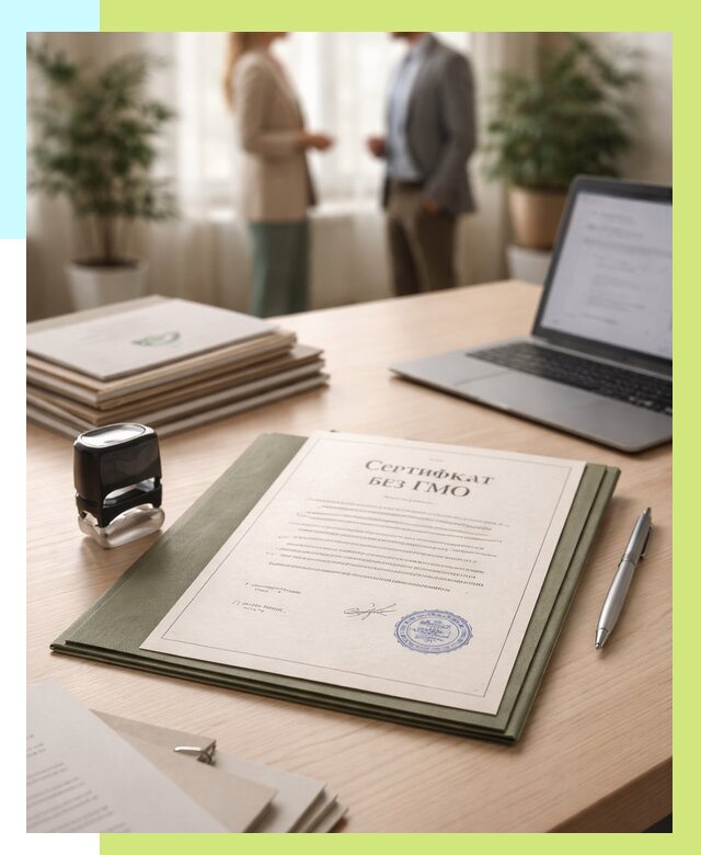 Сертификат без ГМО в Воронеже от 8056 р. оформить срочно Алешин-Врн